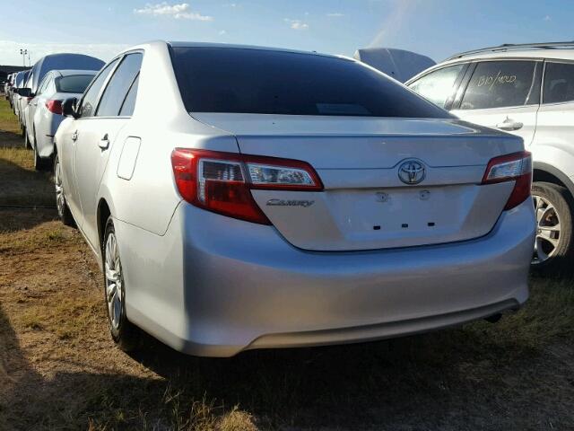 4T4BF1FK5DR283419 - 2013 TOYOTA CAMRY L SILVER photo 3