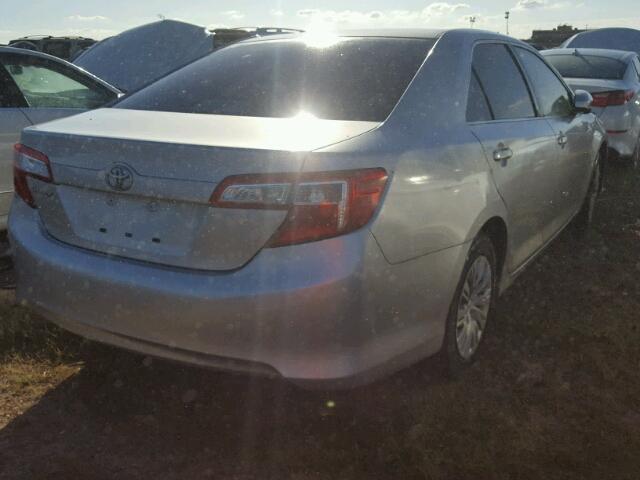 4T4BF1FK5DR283419 - 2013 TOYOTA CAMRY L SILVER photo 4