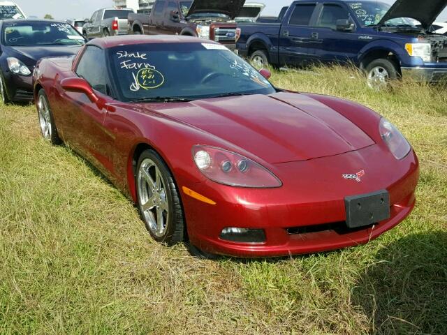 1G1YY26U575121842 - 2007 CHEVROLET CORVETTE BURGUNDY photo 1