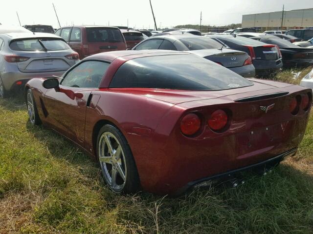 1G1YY26U575121842 - 2007 CHEVROLET CORVETTE BURGUNDY photo 3