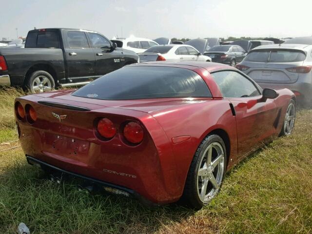 1G1YY26U575121842 - 2007 CHEVROLET CORVETTE BURGUNDY photo 4