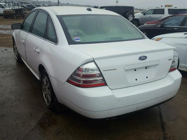 1FAHP24W68G163270 - 2008 FORD TAURUS WHITE photo 3