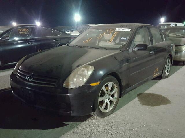 JNKCV51E35M218244 - 2005 INFINITI G35 BLACK photo 2