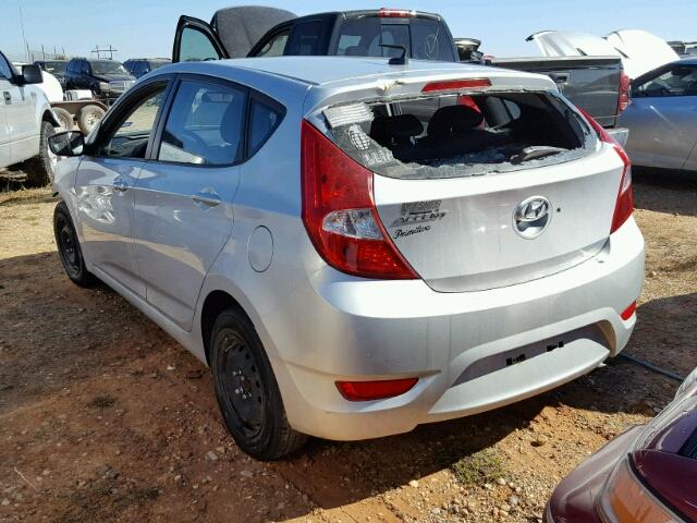 KMHCT5AE4GU237584 - 2016 HYUNDAI ACCENT SILVER photo 3