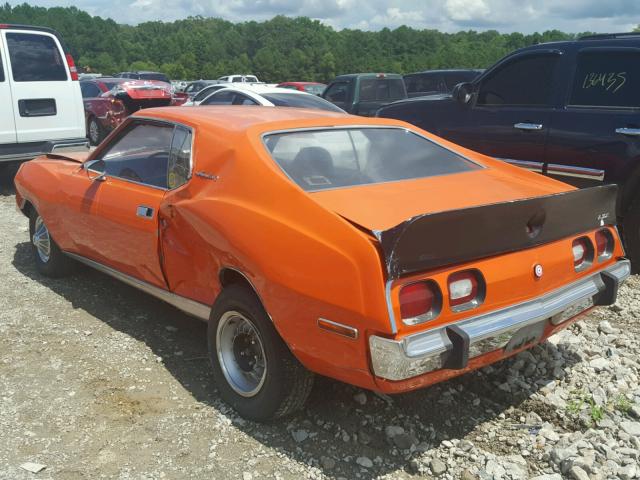 A4A797A318617 - 1974 AMERICAN MOTORS JAVELIN ORANGE photo 3