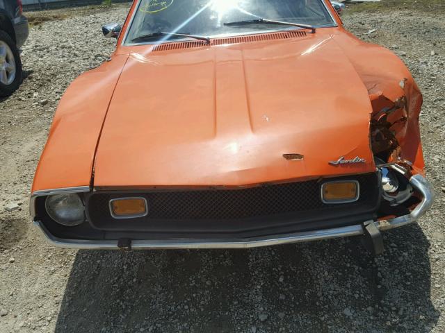 A4A797A318617 - 1974 AMERICAN MOTORS JAVELIN ORANGE photo 7