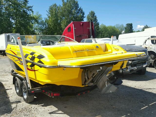 SRV1E065J405 - 2005 BOAT W/TRAILER YELLOW photo 3