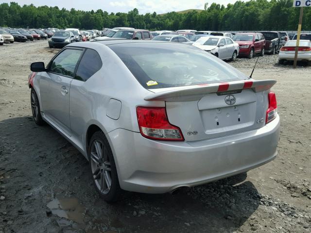 JTKJF5C73C3033885 - 2012 TOYOTA SCION TC ვერცხლისფერი ფოტო 3