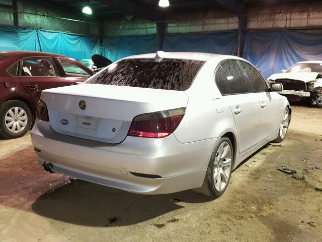 WBANB33564B113077 - 2004 BMW 545 I SILVER photo 4