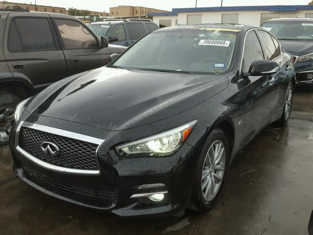 JN1CV7AP0GM203365 - 2016 INFINITI Q50 BASE BLACK photo 2