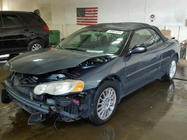 1C3EL55R26N216160 - 2006 CHRYSLER SEBRING TO BLUE photo 2