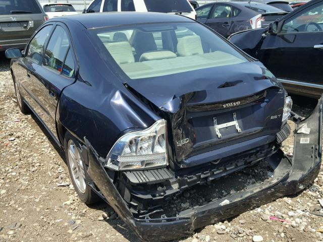YV1RS592262530142 - 2006 VOLVO S60 2.5T BLUE photo 3