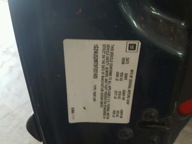 1G2WJ52M7XF207405 - 1999 PONTIAC GRAND PRIX GREEN photo 10