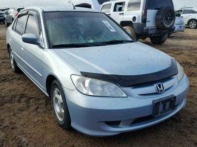 JHMES96645S011447 - 2005 HONDA CIVIC BLUE photo 1