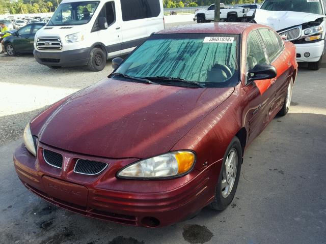 1G2NF52E5YC517464 - 2000 PONTIAC GRAND AM S RED photo 2