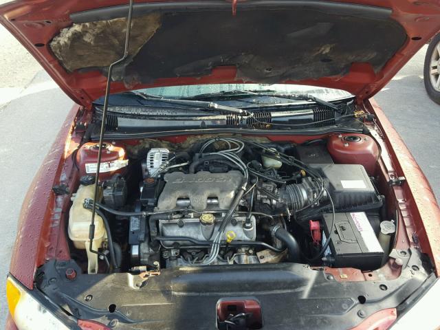 1G2NF52E5YC517464 - 2000 PONTIAC GRAND AM S RED photo 7