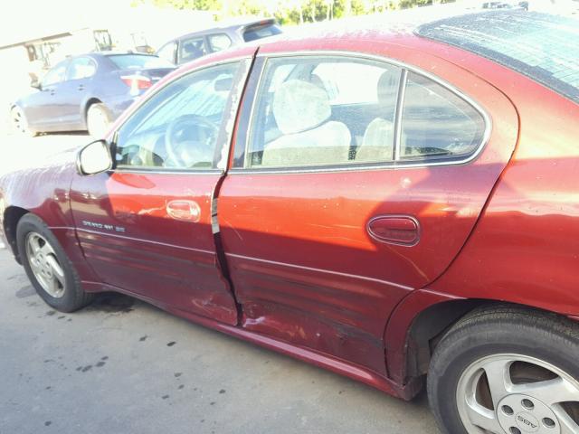 1G2NF52E5YC517464 - 2000 PONTIAC GRAND AM S RED photo 9