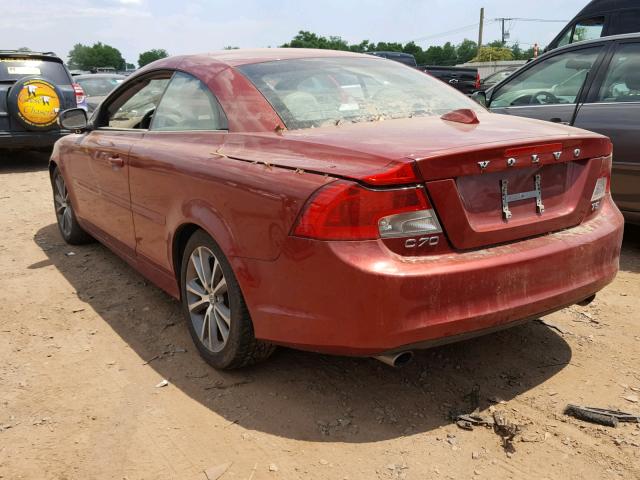 YV1672MCXCJ130186 - 2012 VOLVO C70 T5 RED photo 3