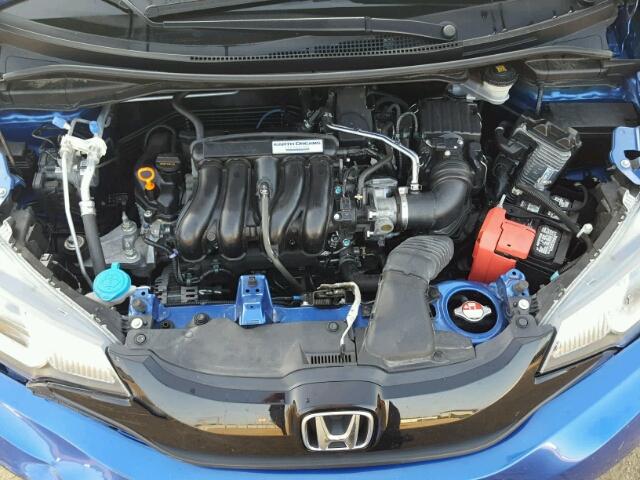 3HGGK5H57FM748483 - 2015 HONDA FIT LX BLUE photo 7