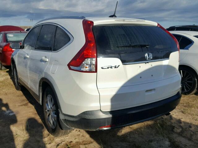 5J6RM3H72EL010690 - 2014 HONDA CR-V WHITE photo 3