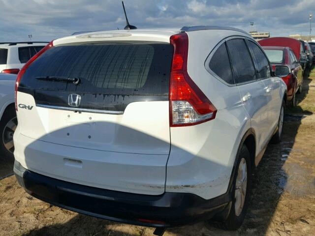 5J6RM3H72EL010690 - 2014 HONDA CR-V WHITE photo 4