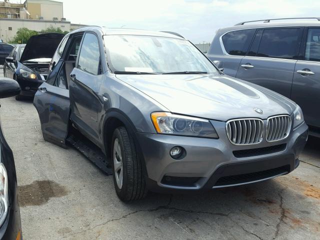 5UXWX5C5XCL717968 - 2012 BMW X3 XDRIVE2 GRAY photo 1