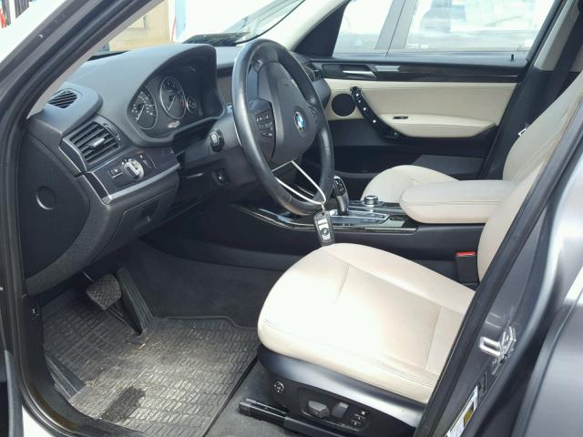 5UXWX5C5XCL717968 - 2012 BMW X3 XDRIVE2 GRAY photo 5
