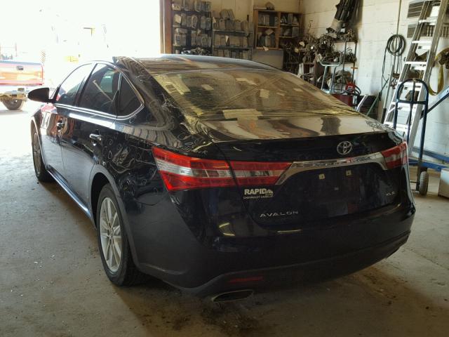 4T1BK1EB6EU102546 - 2014 TOYOTA AVALON BAS BLACK photo 3