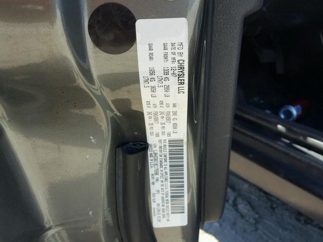 1J8HG58218C175586 - 2008 JEEP COMMANDER GRAY photo 10