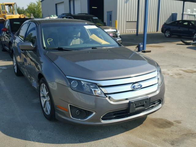 3FAHP0JA2CR260206 - 2012 FORD FUSION SEL GRAY photo 1