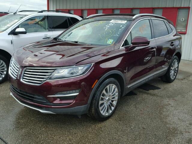 5LMCJ3C9XGUJ19661 - 2016 LINCOLN MKC MAROON photo 2