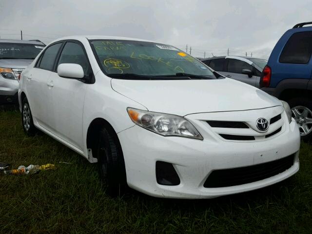 2T1BU4EE3BC622612 - 2011 TOYOTA COROLLA WHITE photo 1