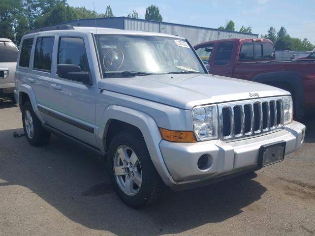 1J8HG48K27C588660 - 2007 JEEP COMMANDER SILVER photo 1