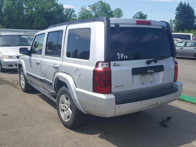 1J8HG48K27C588660 - 2007 JEEP COMMANDER SILVER photo 3