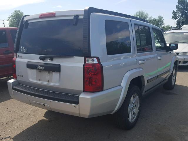 1J8HG48K27C588660 - 2007 JEEP COMMANDER SILVER photo 4