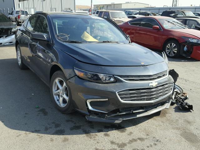 1G1ZB5ST3HF187404 - 2017 CHEVROLET MALIBU LS CHARCOAL photo 1