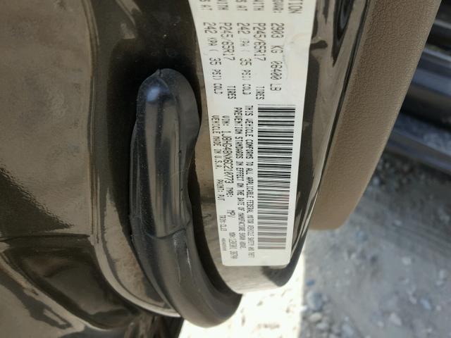 1J8HG48NX6C210773 - 2006 JEEP COMMANDER GREEN photo 10