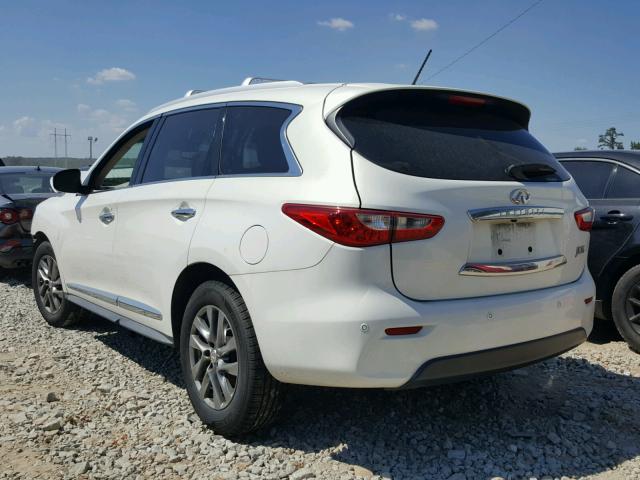 5N1AL0MN9DC330835 - 2013 INFINITI JX35 BASE WHITE photo 3