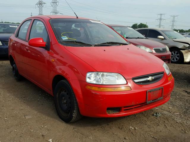 KL1TJ52664B272398 - 2004 CHEVROLET AVEO LS RED photo 1