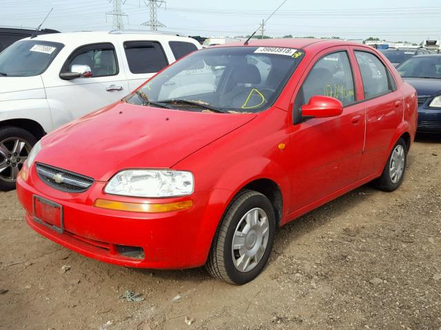 KL1TJ52664B272398 - 2004 CHEVROLET AVEO LS RED photo 2