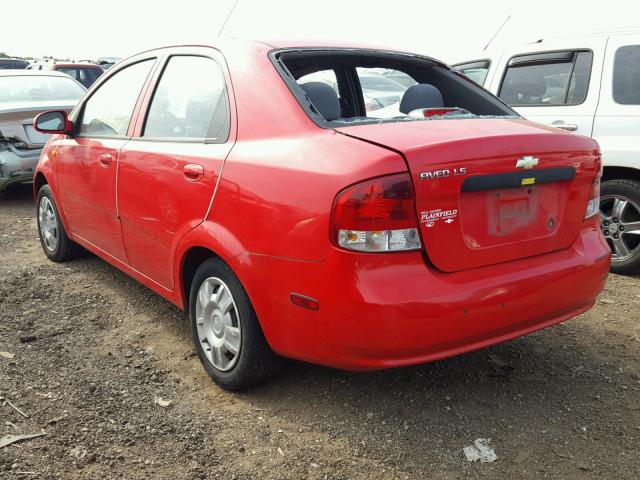 KL1TJ52664B272398 - 2004 CHEVROLET AVEO LS RED photo 3