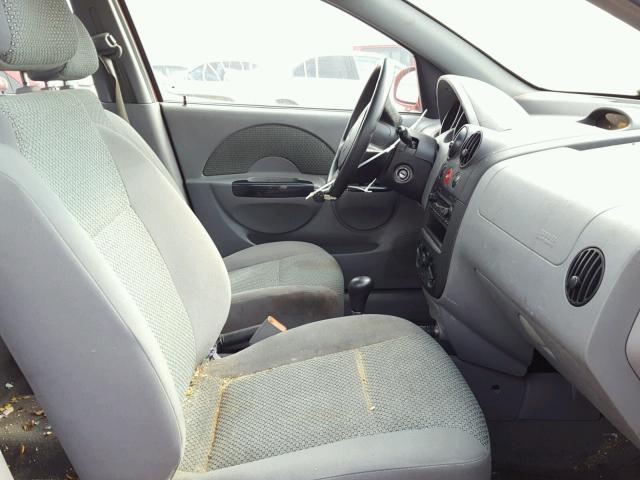 KL1TJ52664B272398 - 2004 CHEVROLET AVEO LS RED photo 5