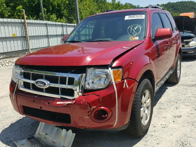 1FMCU9EG9AKC16040 - 2010 FORD ESCAPE LIM RED photo 2