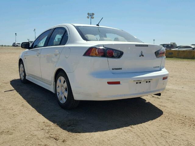 JA32U2FU3BU044135 - 2011 MITSUBISHI LANCER WHITE photo 3