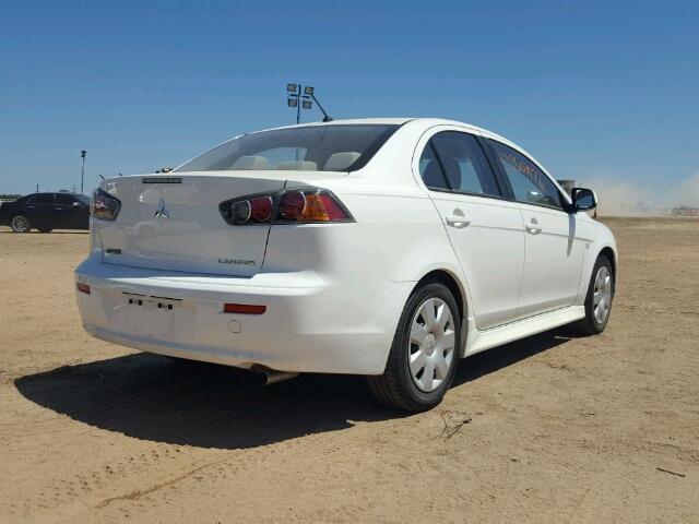 JA32U2FU3BU044135 - 2011 MITSUBISHI LANCER WHITE photo 4