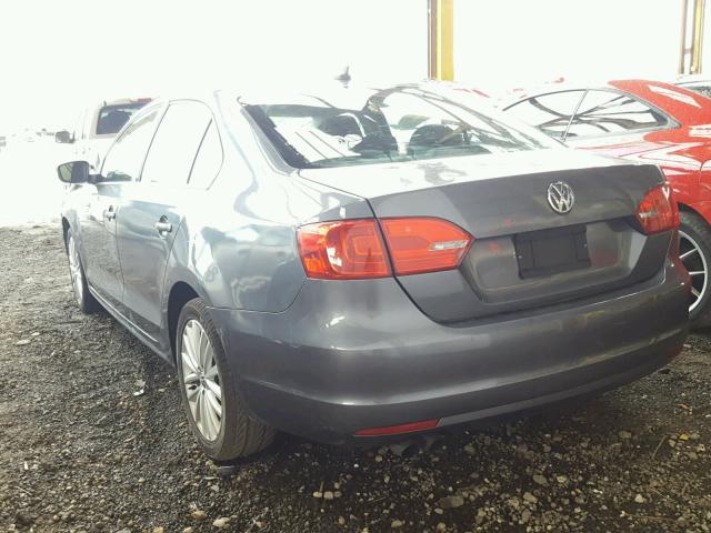 3VWLX7AJ4BM400455 - 2011 VOLKSWAGEN JETTA SEL GRAY photo 3