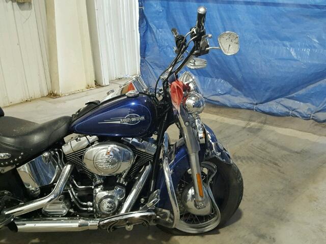 1HD1BWB126Y042119 - 2006 HARLEY-DAVIDSON FLSTCI BLUE photo 9