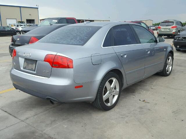 WAUAF68E25A442492 - 2005 AUDI A4 2.0T SILVER photo 4