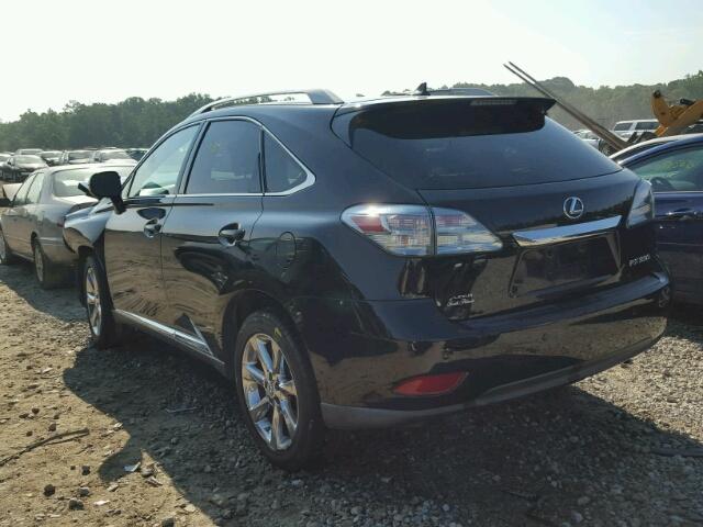 2T2ZK1BA0BC048549 - 2011 LEXUS RX BLACK photo 3