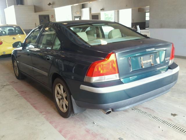 YV1RS58D212039968 - 2001 VOLVO S60 2.4T GREEN photo 3